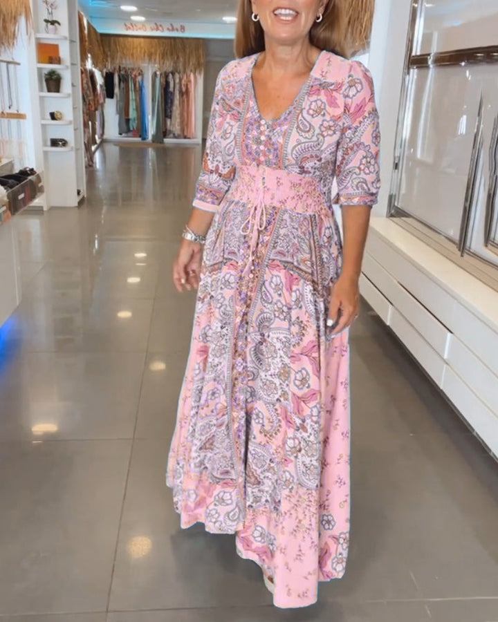 Louisa | V-neck summer holiday dress