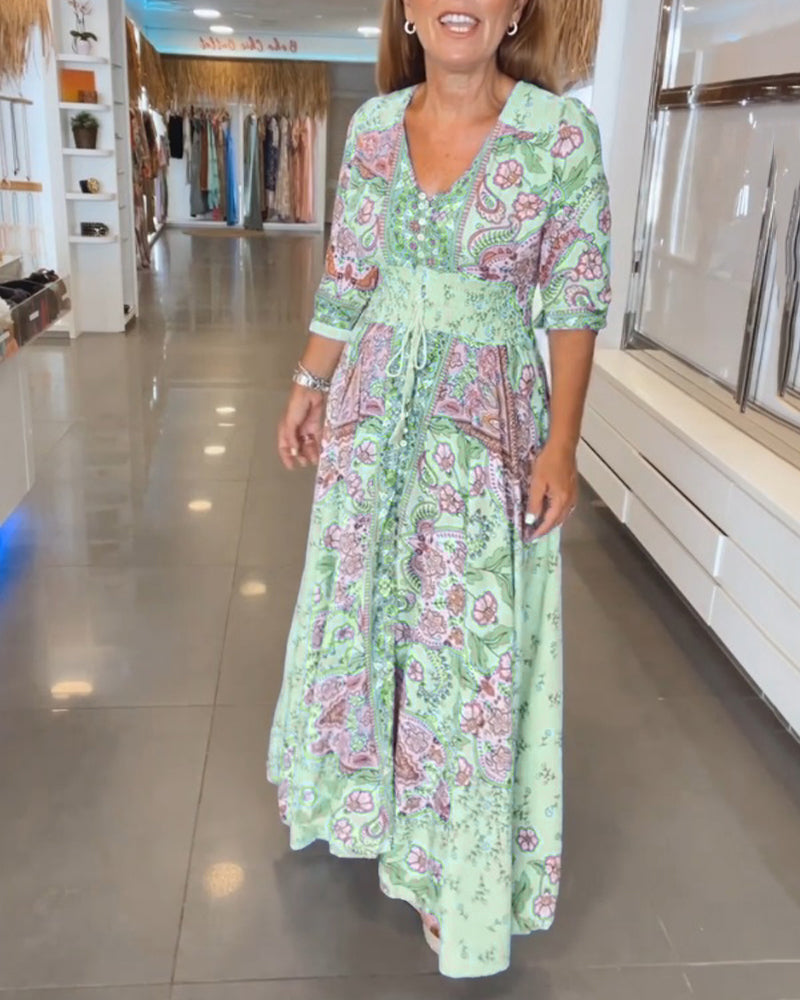 Louisa | V-neck summer holiday dress