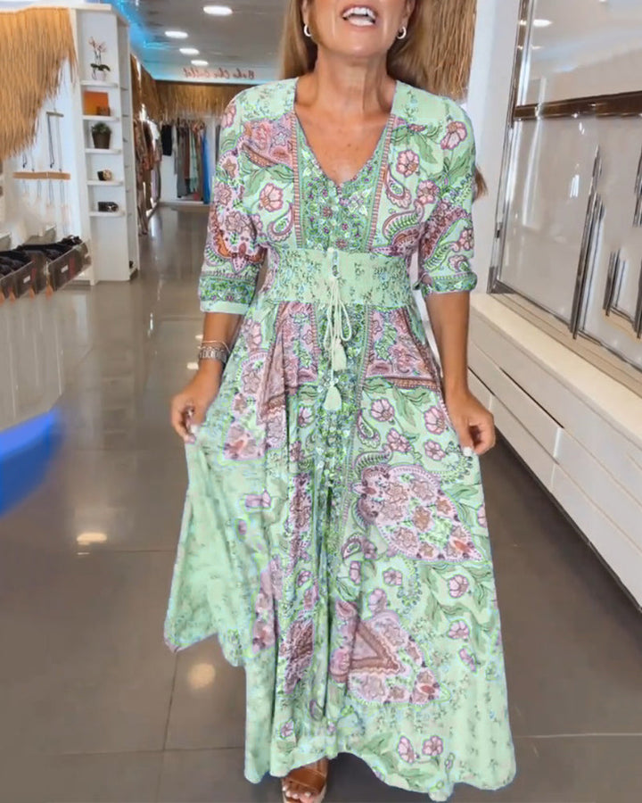 Louisa | V-neck summer holiday dress