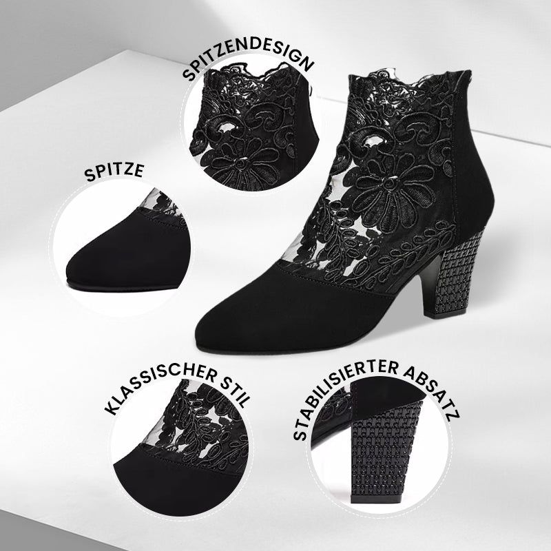 Women's high heels with elegant lace for summer