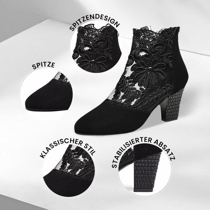 Women's high heels with elegant lace for summer