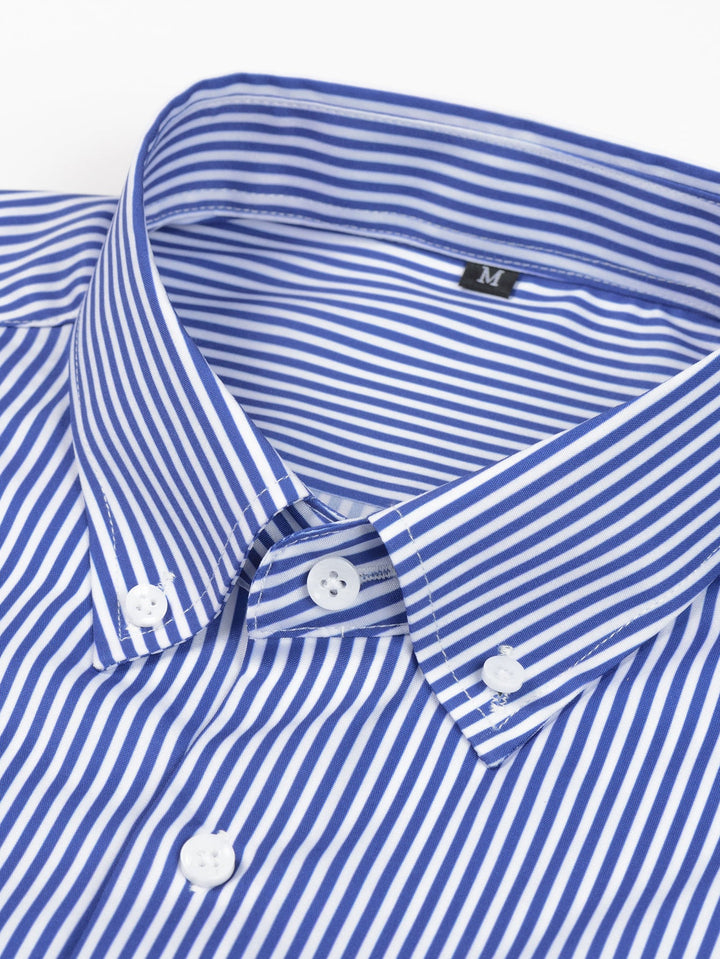 Long Sleeve Stripe Button Up Shirt