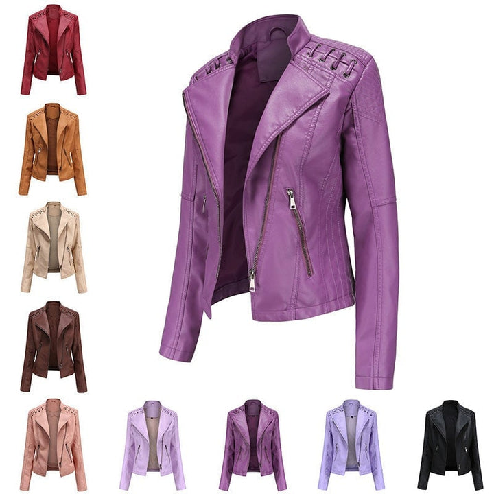 💜 LEJ – Colourful leather jacket for more character in everyday life