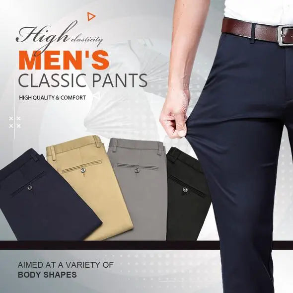 Lorens- Classic men's trousers with good elasticity