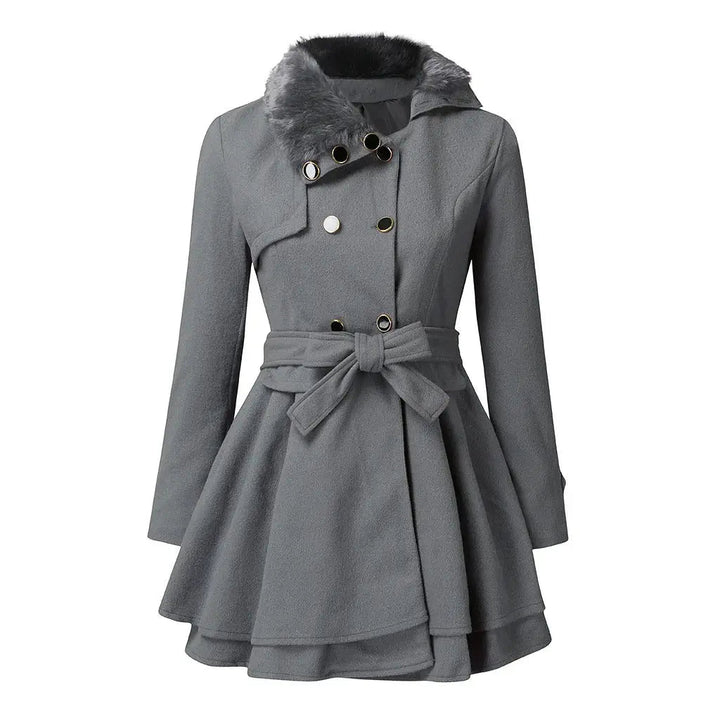 Yena Coat Elegance with Double Buttons | Stylish and Comfortable