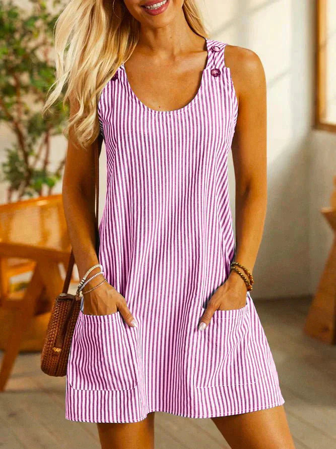 Selva | Striped pocket dress