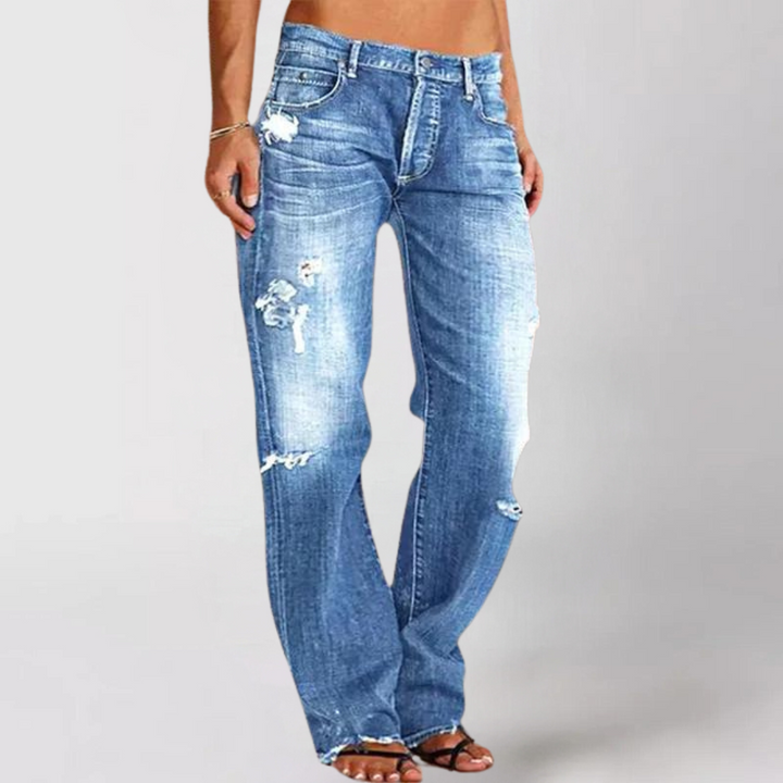 Viktoria | Loose wide-cut denim jeans for women