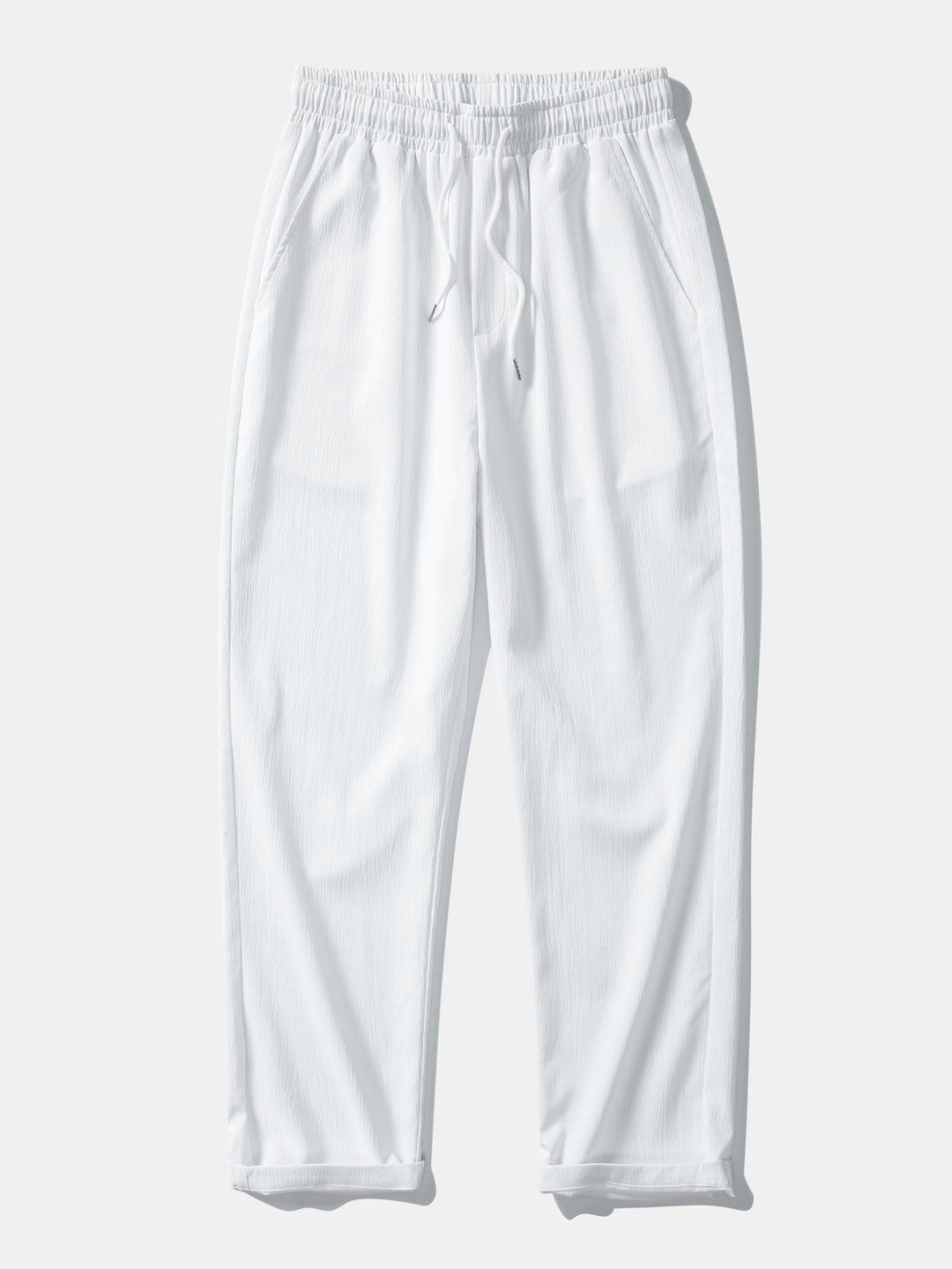 Textured Jacquard Set — Cuban Shirt & Anti-Wrinkle Straight-Leg Trousers