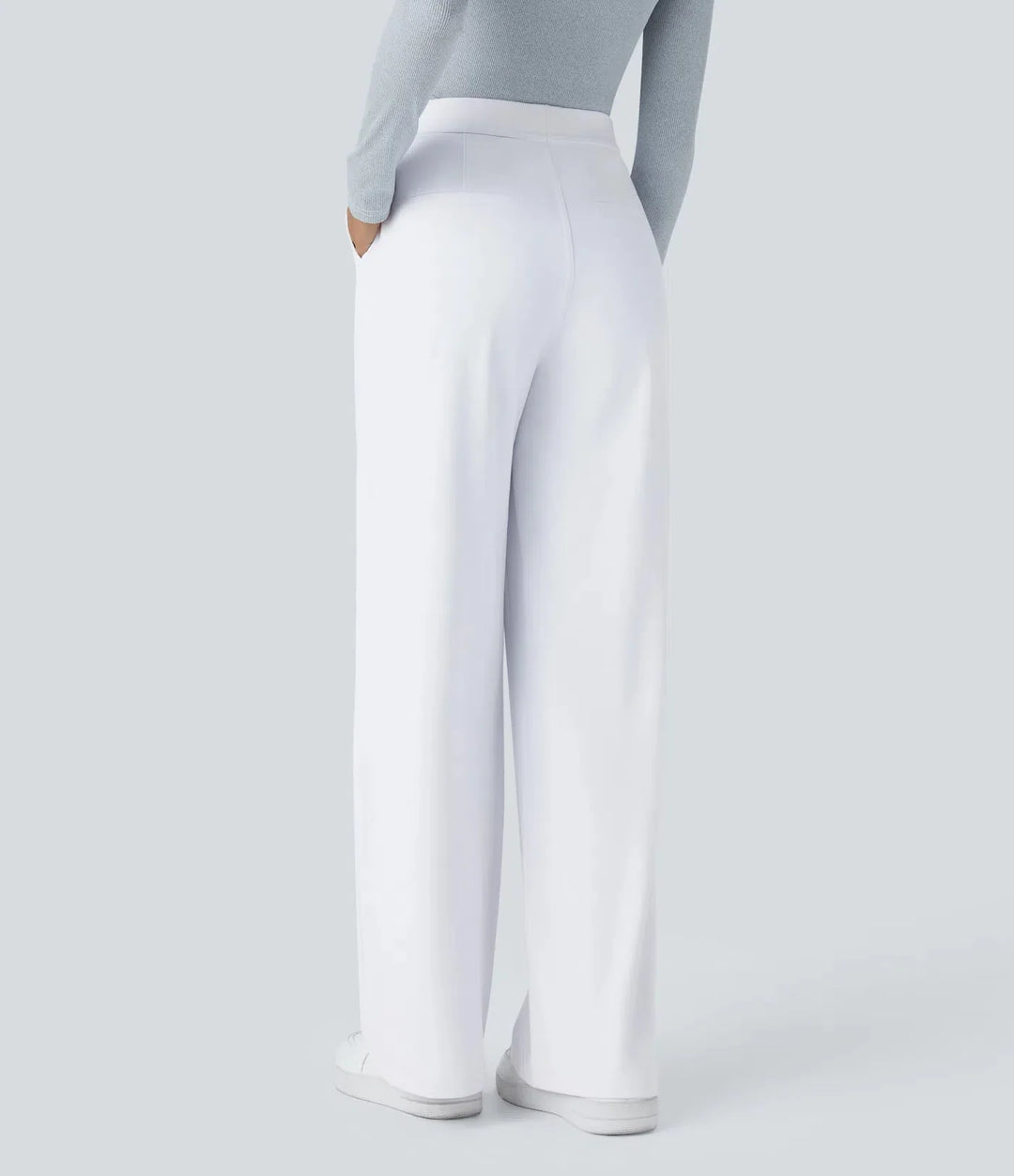 Bianca Linea – Pleated stretch fabric trousers with style &amp; freedom of movement