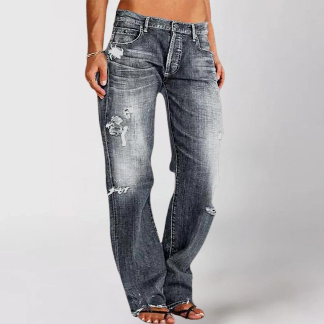 Viktoria | Loose wide-cut denim jeans for women