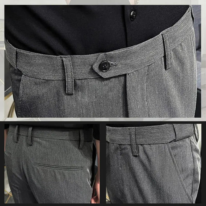 Manu - Plain formal trousers in slim fit