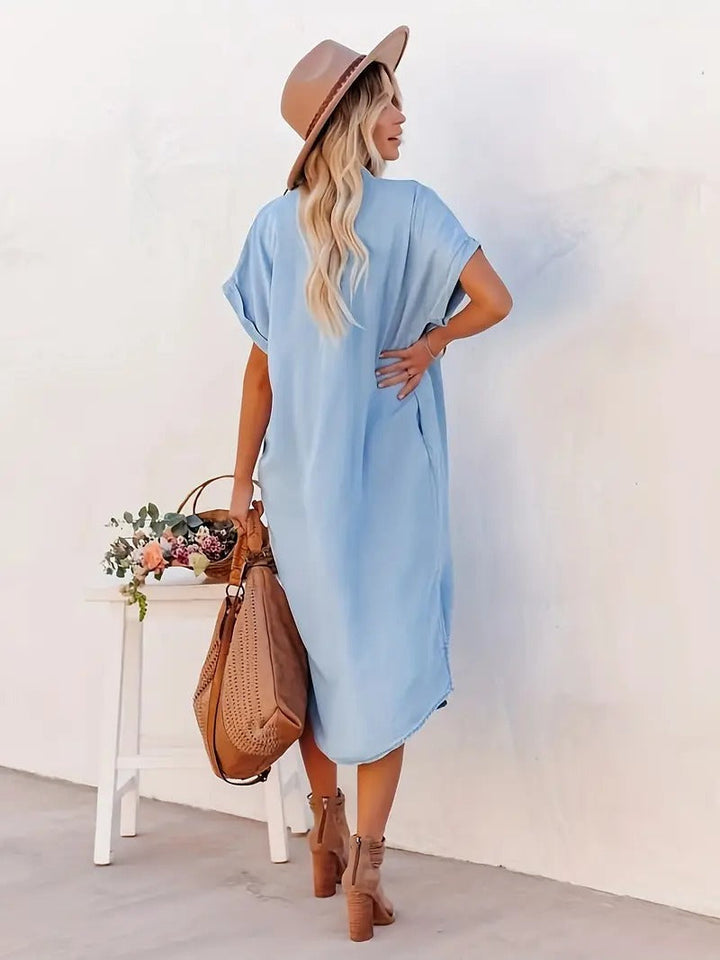 Nina | Shirt dress with fixed pockets