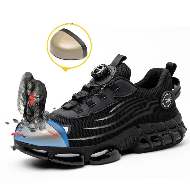 SteelfootSteg Ultra-light, durable safety shoes with steel toe cap and rotating buckle