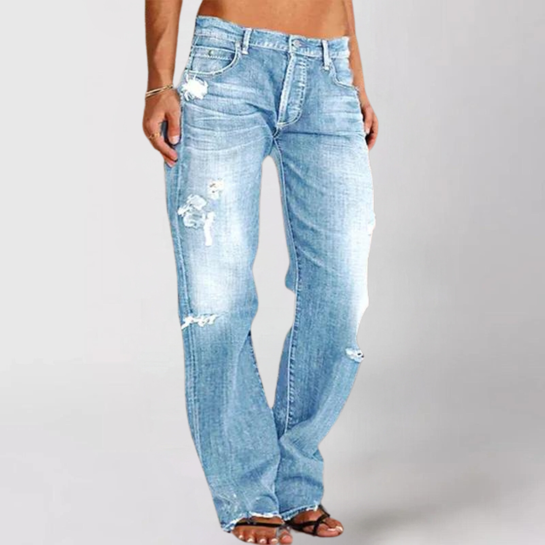 Viktoria | Loose wide-cut denim jeans for women