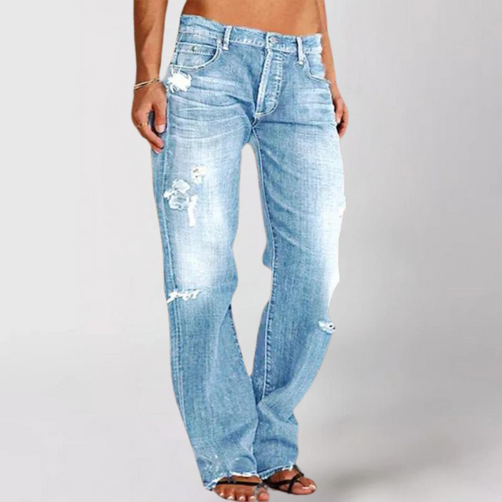 Viktoria | Loose wide-cut denim jeans for women