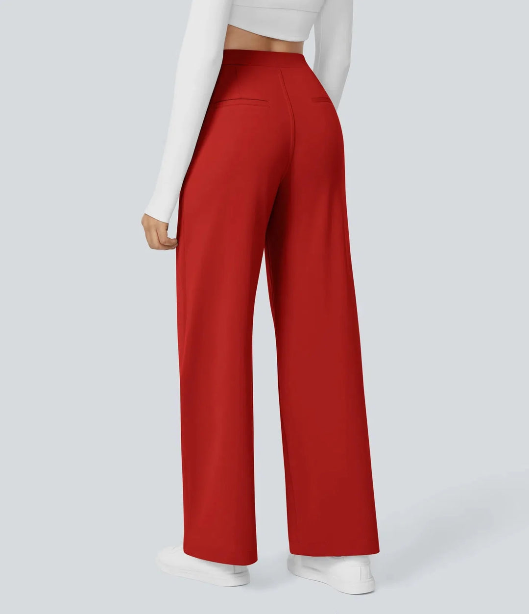 Bianca Linea – Pleated stretch fabric trousers with style &amp; freedom of movement