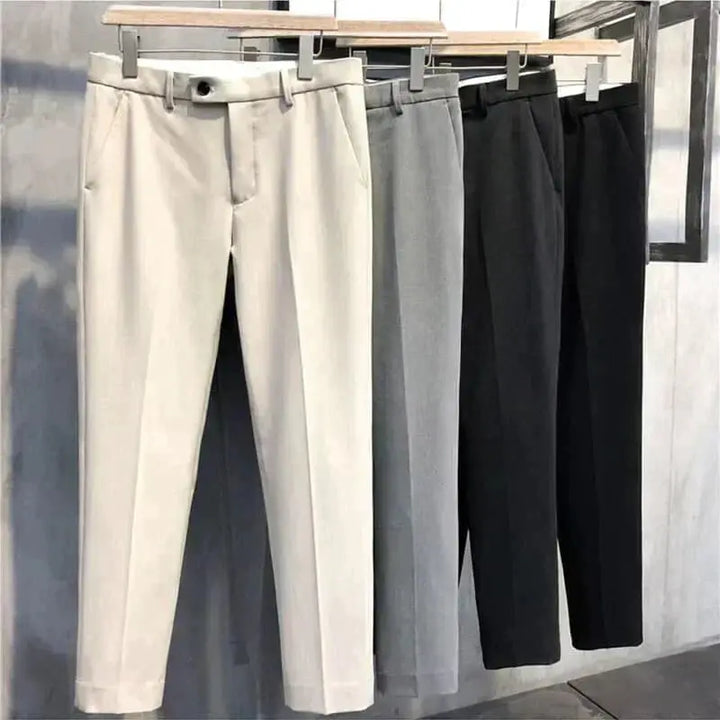 Manu - Plain formal trousers in slim fit