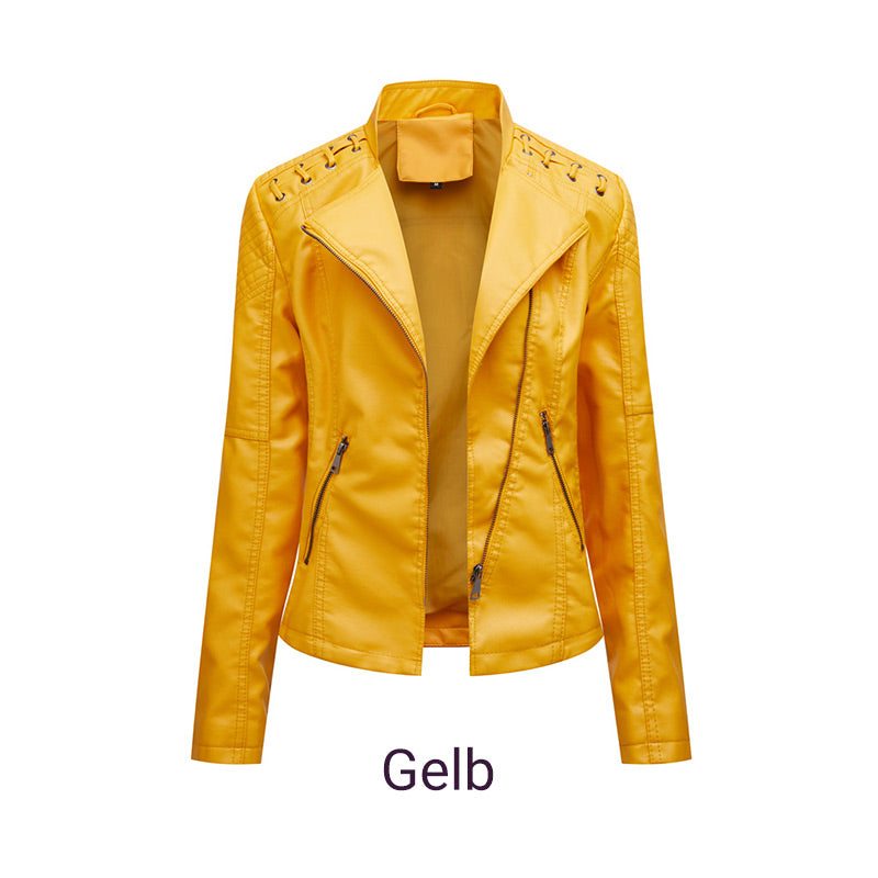 💜 LEJ – Colourful leather jacket for more character in everyday life