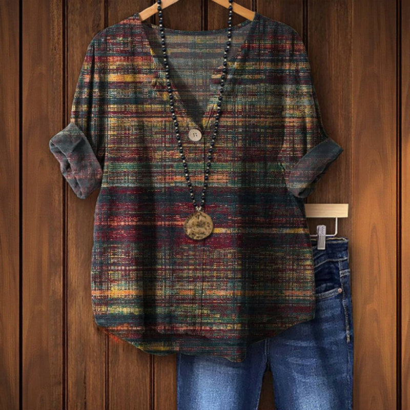 Boho Mosaic – Vintage Patchwork Blouse