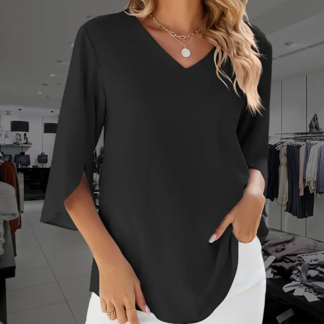 Ciana | Elegant V-neck blouse