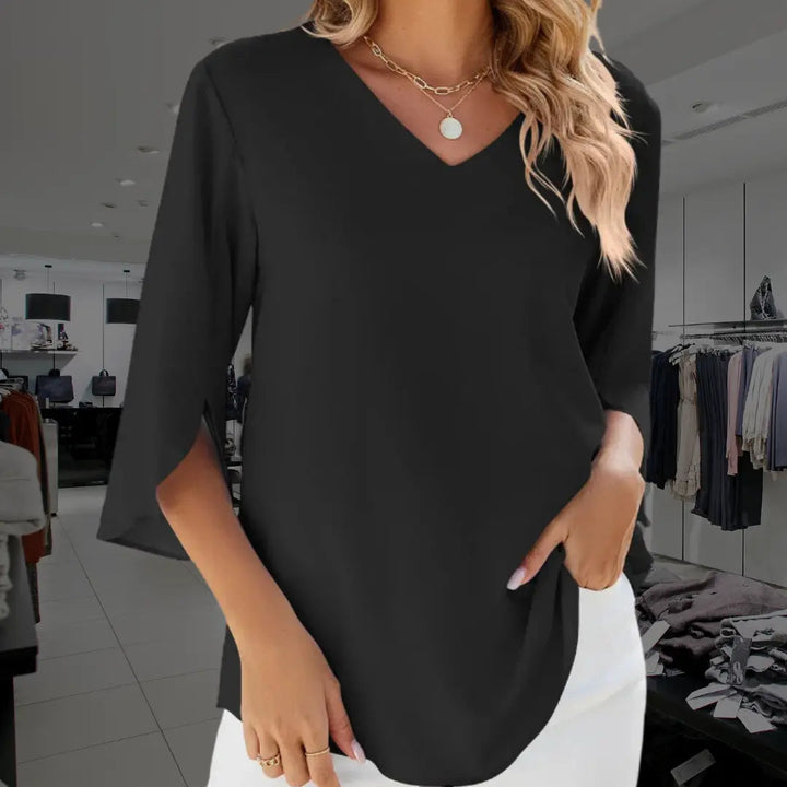Ciana | Elegant V-neck blouse