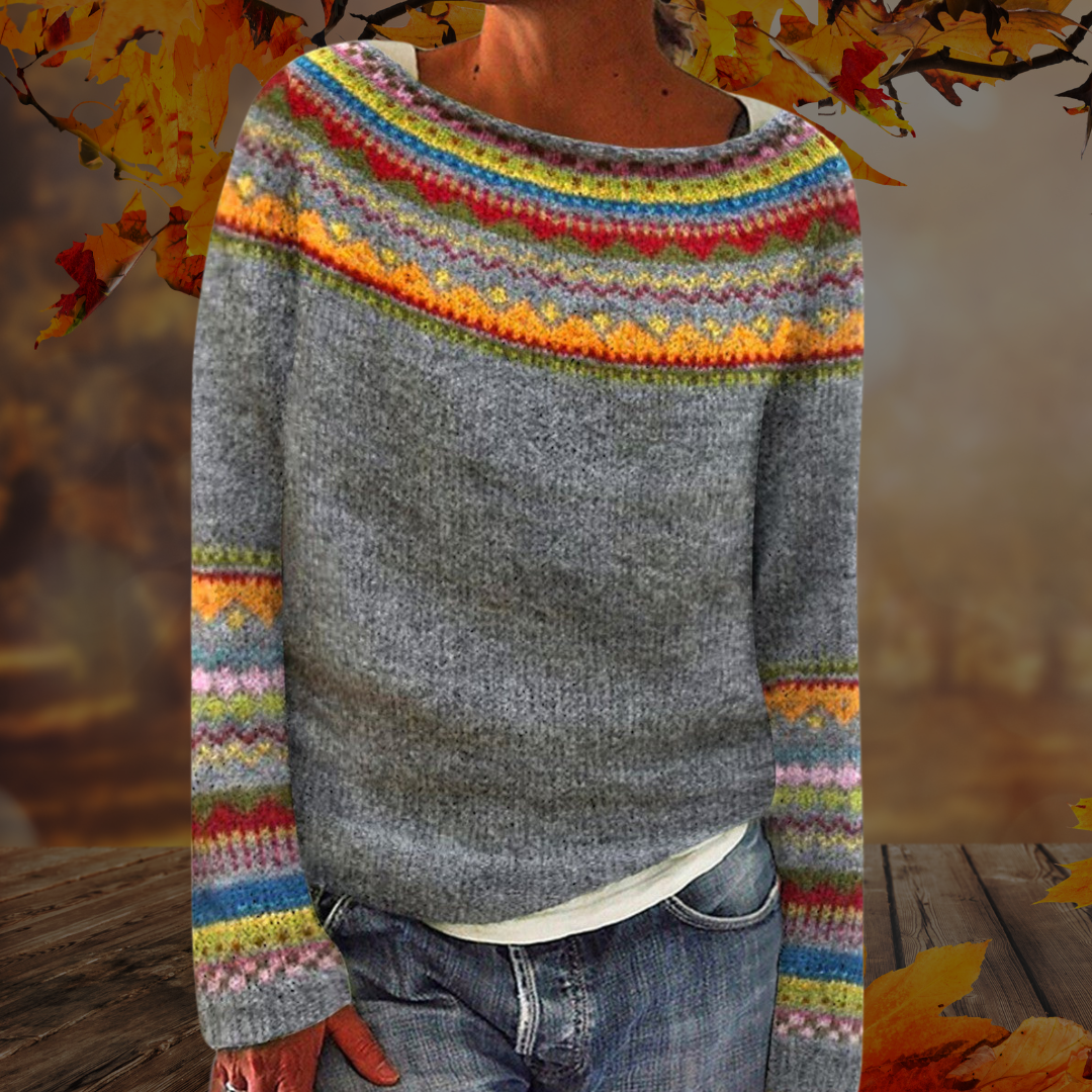 Kirra - Retro knitted sweater for women