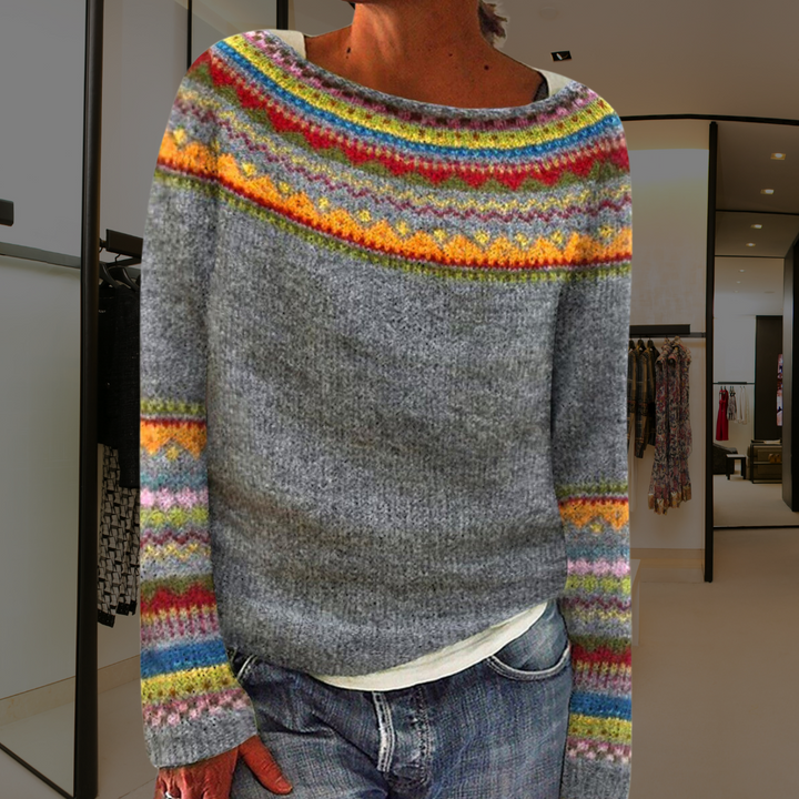 Kirra - Retro knitted sweater for women