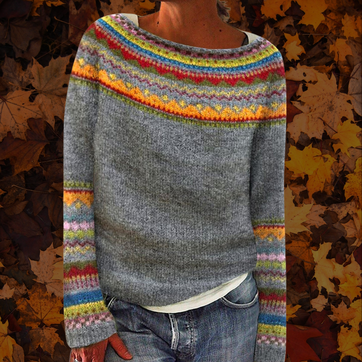 Kirra - Retro knitted sweater for women