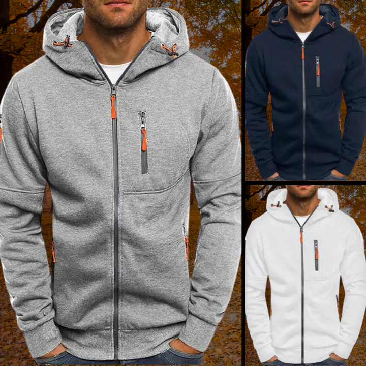 Oliver - Stylish tech fleece jacket for men