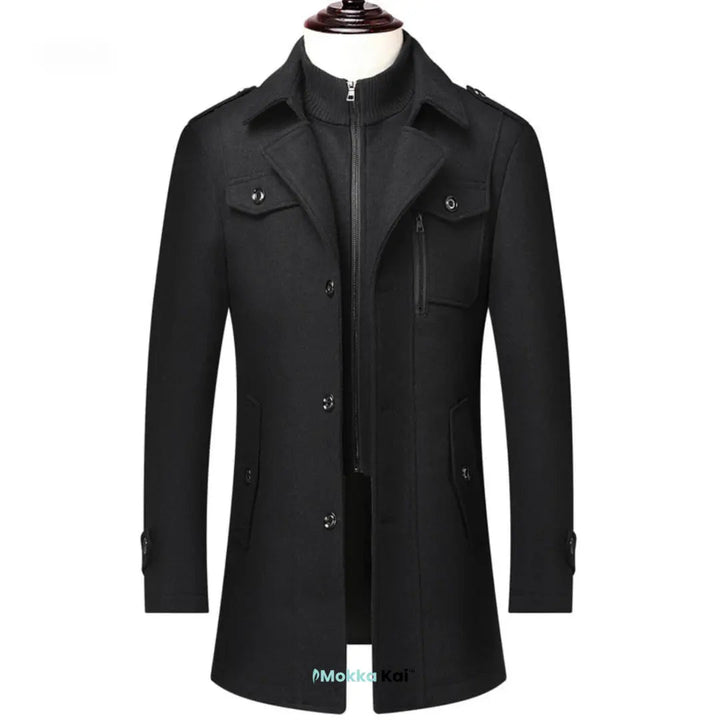 WoolGuard Peaky Blinders Winter Coat | Luxury Double-Breasted Trench Coat for Men – Stylish &amp; Warm for Winter