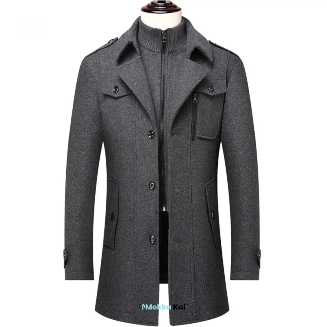 WoolGuard Peaky Blinders Winter Coat | Luxury Double-Breasted Trench Coat for Men – Stylish &amp; Warm for Winter