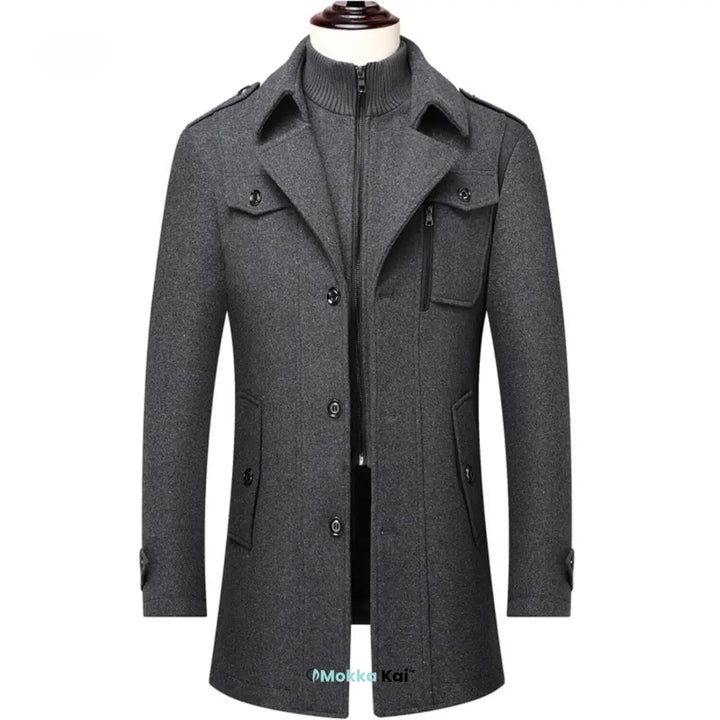 WoolGuard Peaky Blinders Winter Coat | Luxury Double-Breasted Trench Coat for Men – Stylish &amp; Warm for Winter