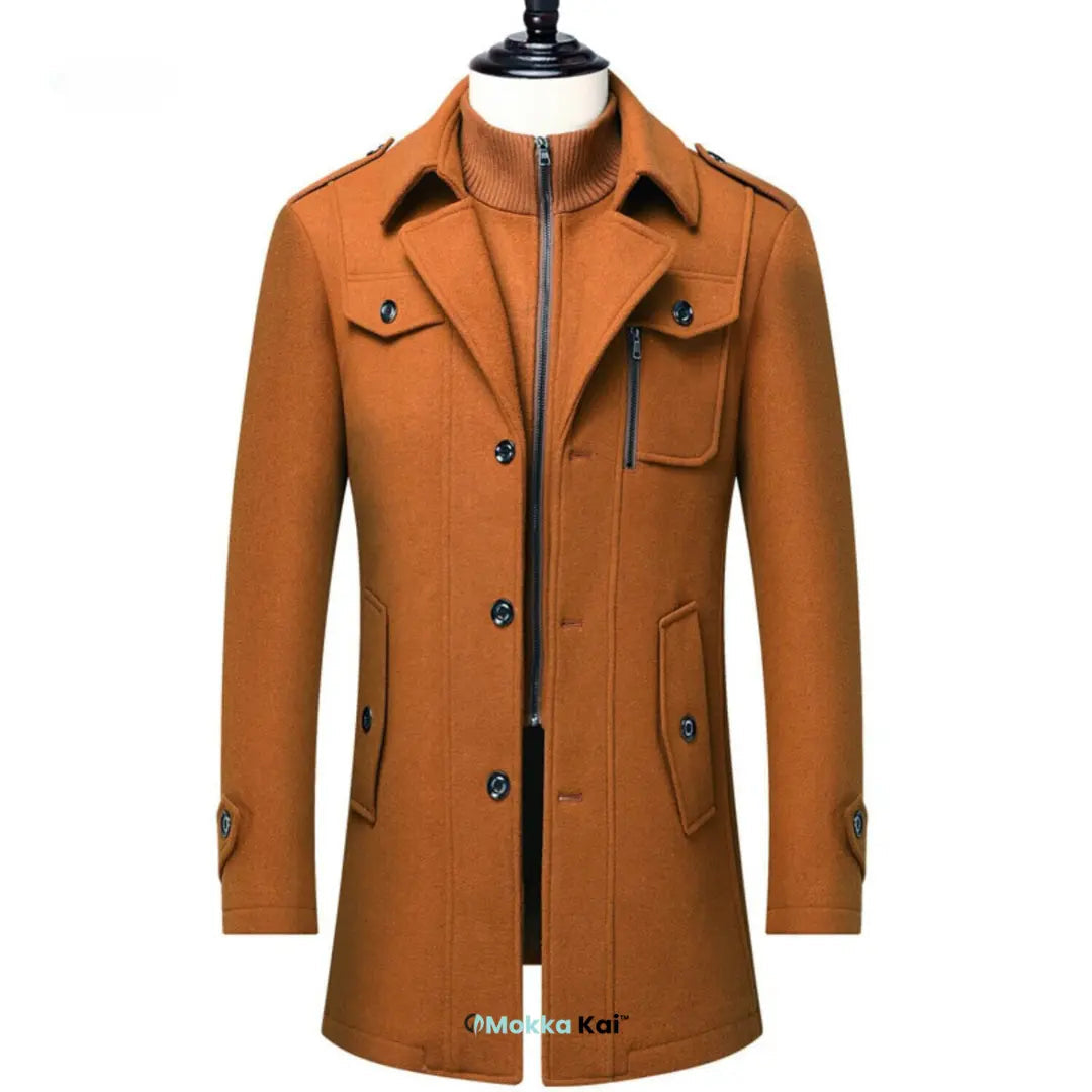 WoolGuard Peaky Blinders Winter Coat | Luxury Double-Breasted Trench Coat for Men – Stylish &amp; Warm for Winter