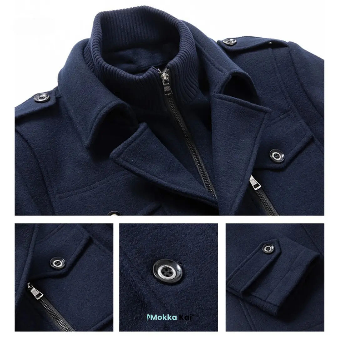 WoolGuard Peaky Blinders Winter Coat | Luxury Double-Breasted Trench Coat for Men – Stylish &amp; Warm for Winter