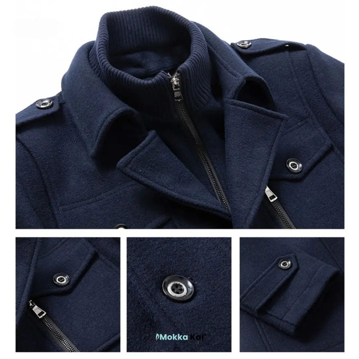 WoolGuard Peaky Blinders Winter Coat | Luxury Double-Breasted Trench Coat for Men – Stylish &amp; Warm for Winter