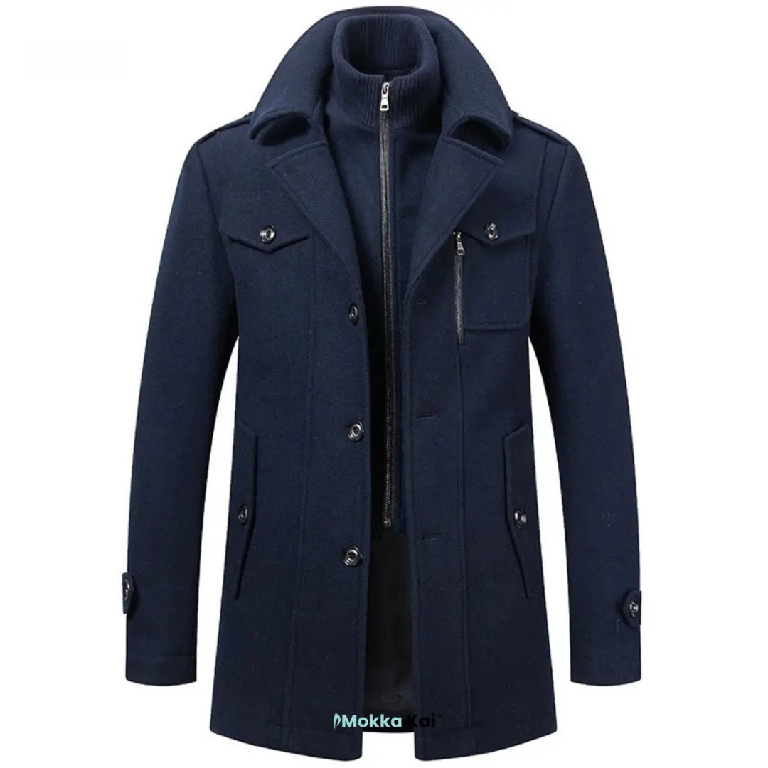 WoolGuard Peaky Blinders Winter Coat | Luxury Double-Breasted Trench Coat for Men – Stylish &amp; Warm for Winter