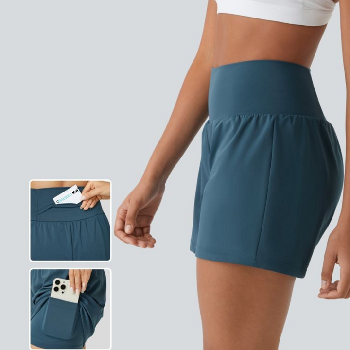 Sofia Vita - The ultimate 2-in-1 high waist sports shorts