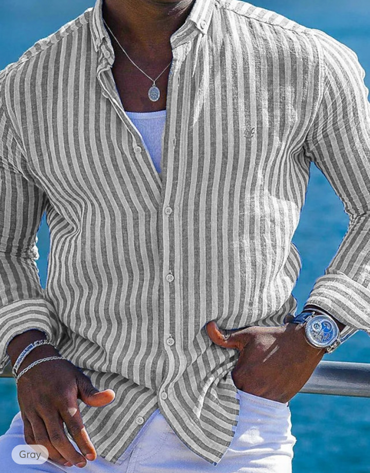 Pius | Fashionable linen-style shirt