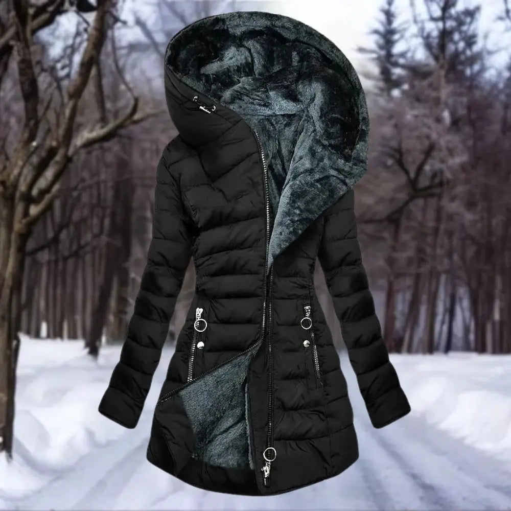 Senna - Elegant plush coat for women