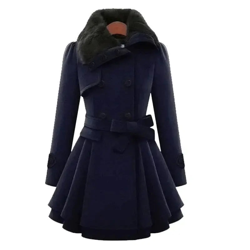 Yena Coat Elegance with Double Buttons | Stylish and Comfortable