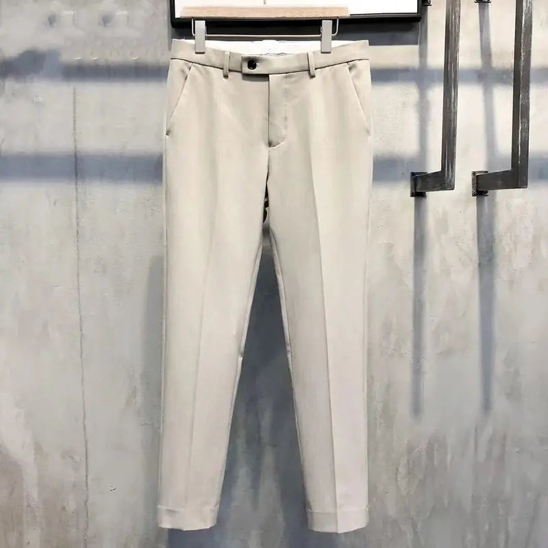 Manu - Plain formal trousers in slim fit