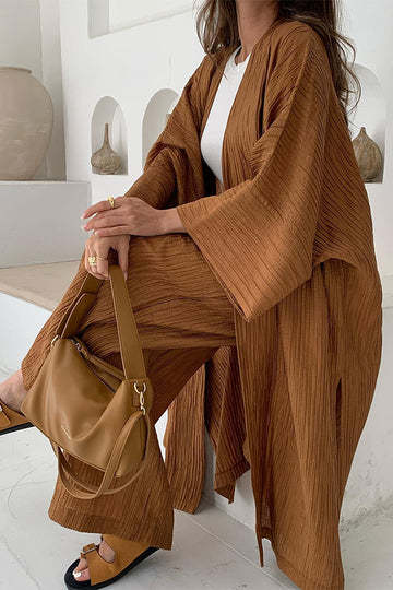 Ramona - Relaxed set of cardigan and trousers