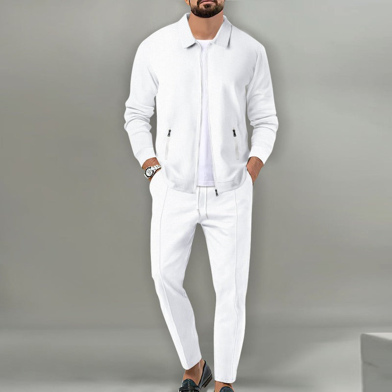 CityChill | Set with long trousers and zip-up jacket
