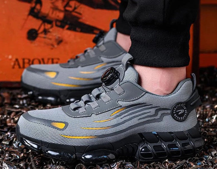 SteelfootSteg Ultra-light, durable safety shoes with steel toe cap and rotating buckle