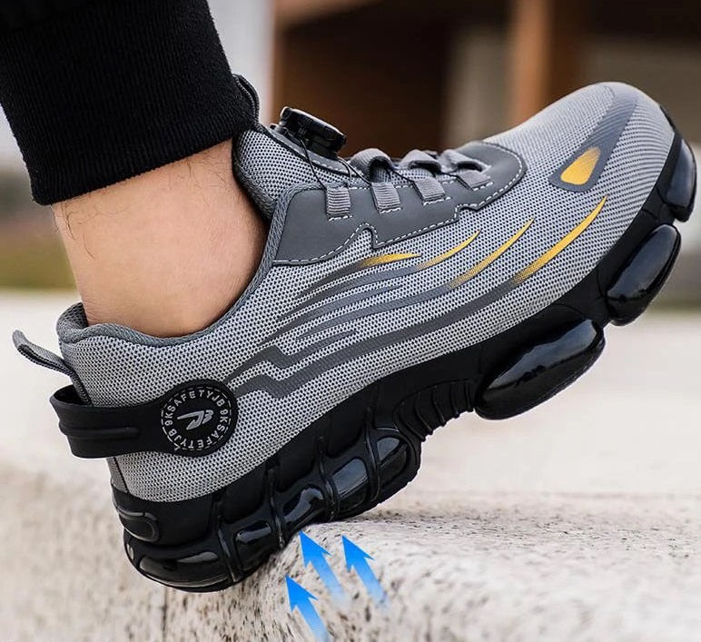 SteelfootSteg Ultra-light, durable safety shoes with steel toe cap and rotating buckle