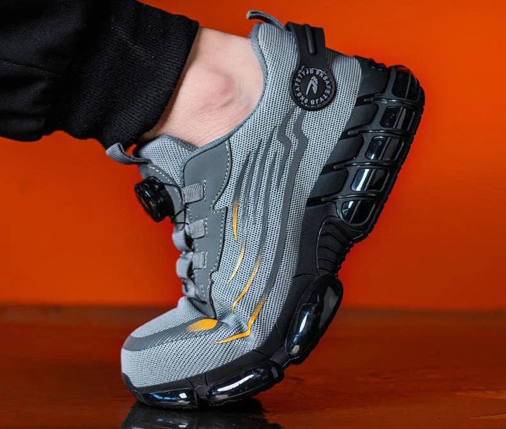 SteelfootSteg Ultra-light, durable safety shoes with steel toe cap and rotating buckle