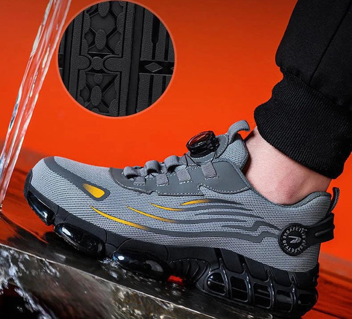 SteelfootSteg Ultra-light, durable safety shoes with steel toe cap and rotating buckle