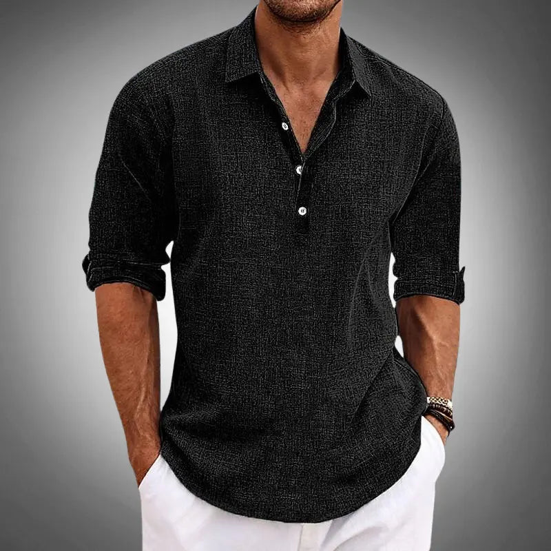 Marco | Fashionable linen-style shirt