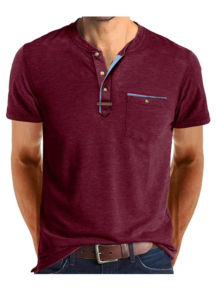 Classic Short-Sleeve Henley T-Shirt — Men's Everyday Essential