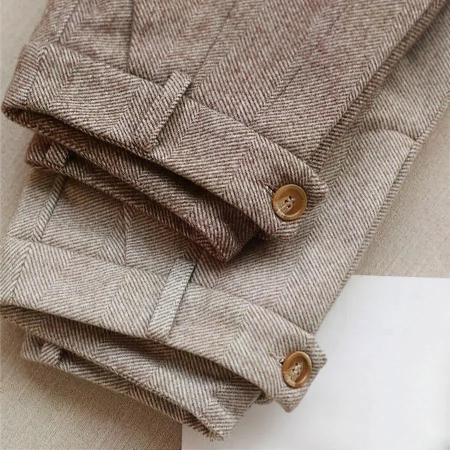 MEIKE - ELEGANT SUIT TROUSERS MADE FROM PURE WOOL